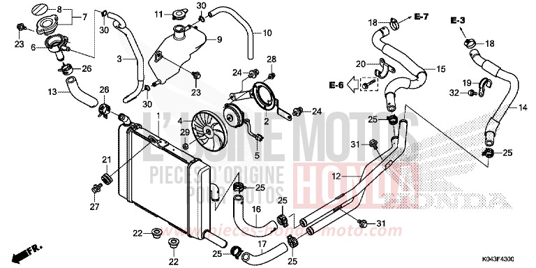RADIATEUR de Forza 300 SEAL SILVER METALLIC (NHA14) 2013
